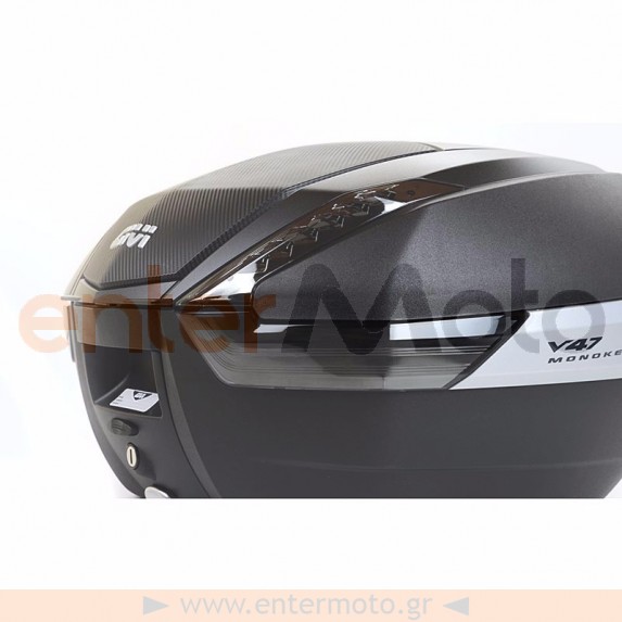 Μπαγκαζιέρα 47 λίτρα V47NNT tech Μαύρο χρώμα Monokey GIVI