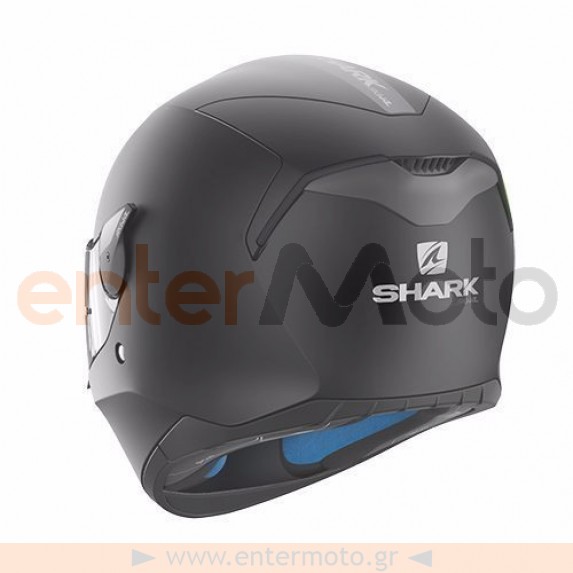 Κράνος μηχανής Shark μαύρο MAT D-SKWAL BLANK
