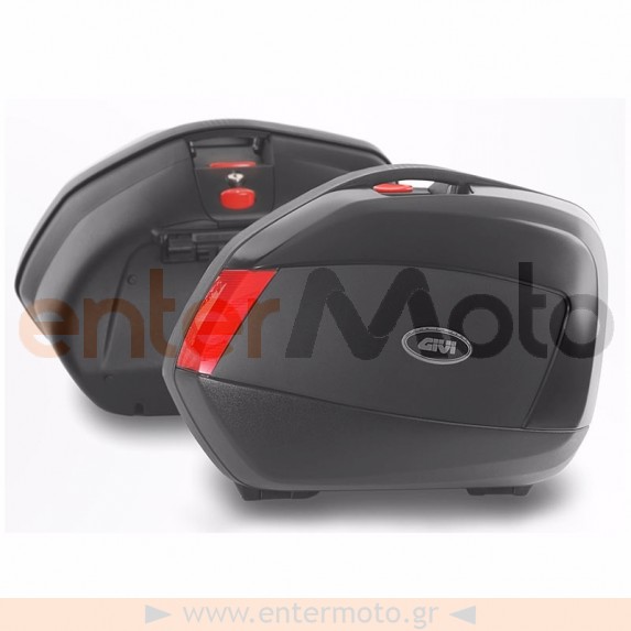 Βαλίτσες πλαϊνές ζευγάρι 34 λίτρα V35N Μαύρο χρώμα GIVI