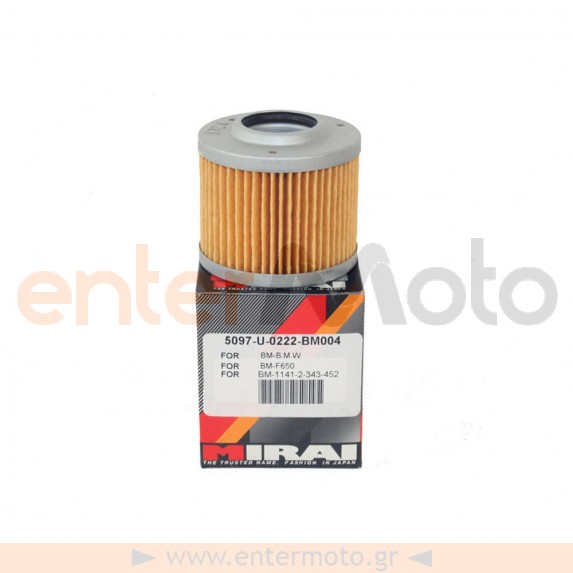 Εσωτερικό φίλτρο λαδιού Mirai BM004 (HF151)