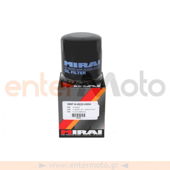 Εξωτερικό φίλτρο λαδιού Mirai H004 (HF303)