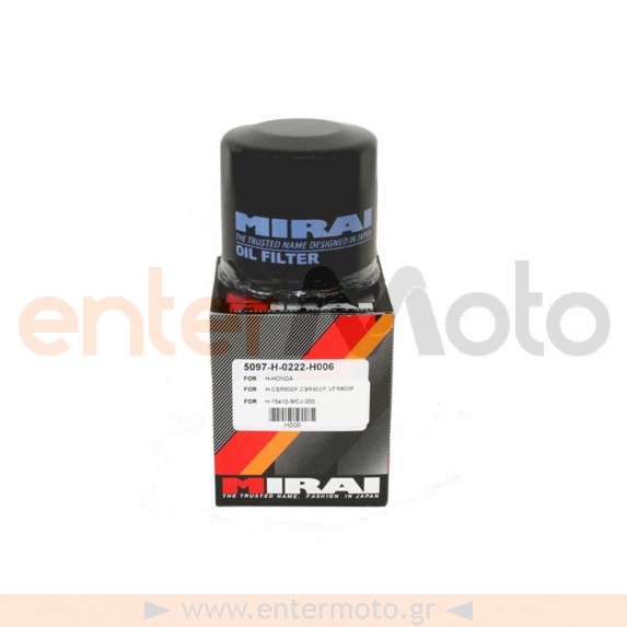 Εξωτερικό φίλτρο λαδιού Mirai H006 (HF204)