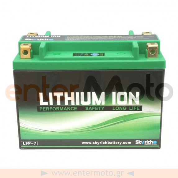Μπαταρία λιθίου ιόντων με 4 πόλους Skyrich Lithium LFP-7 12V 21Αh 360A (CCA)