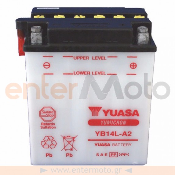 Μπαταρία μηχανής Yuasa YB14L-A2 12V 14Ah