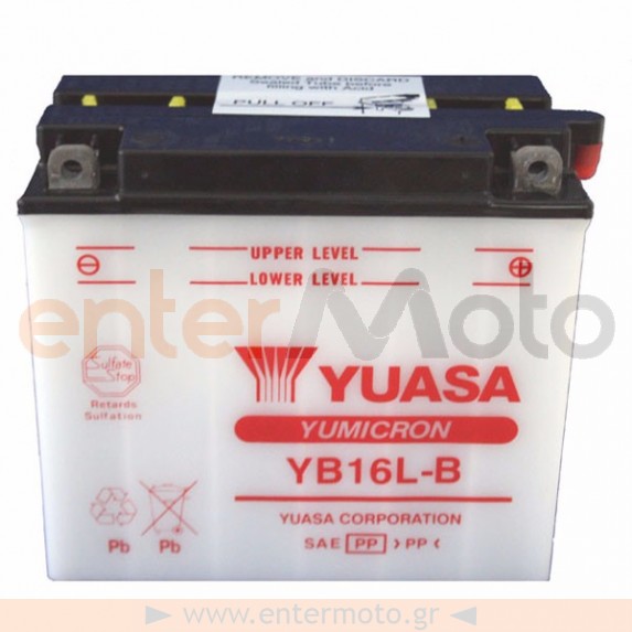 Μπαταρία μηχανής Yuasa YB16L-B 12V 19Ah