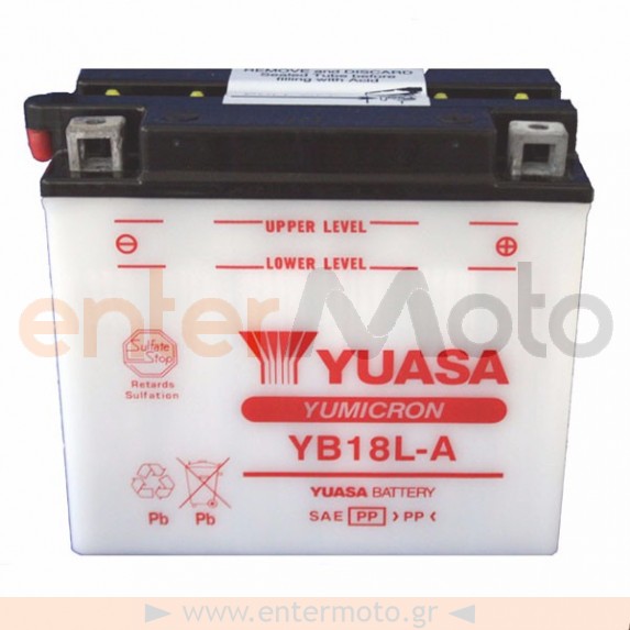 Μπαταρία μηχανής Yuasa YB18L-A 12V 18Ah