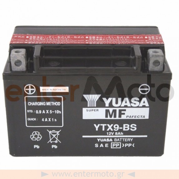 Μπαταρία μηχανής Yuasa YTX9-BS 12V 8.4 Ah