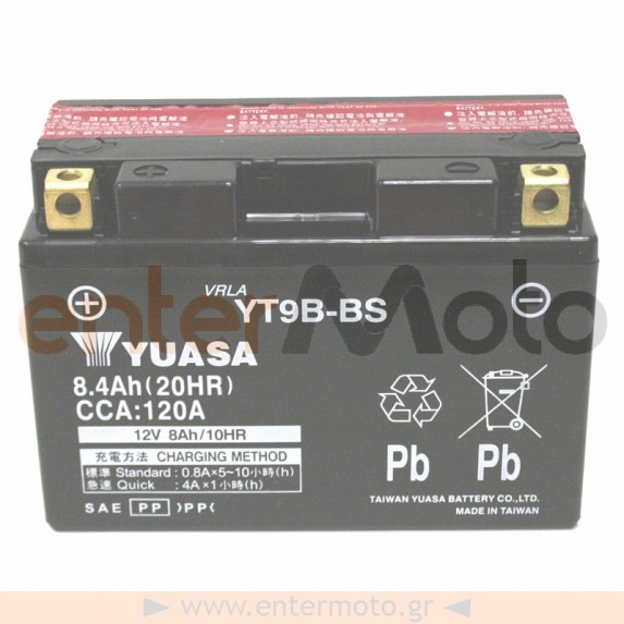 Μπαταρία Μηχανής Yuasa YT9B-BS 12V 8.4Ah