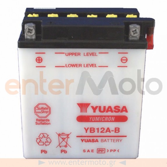 Μπαταρία Μηχανής Yuasa YB12A-B 12V 12Ah