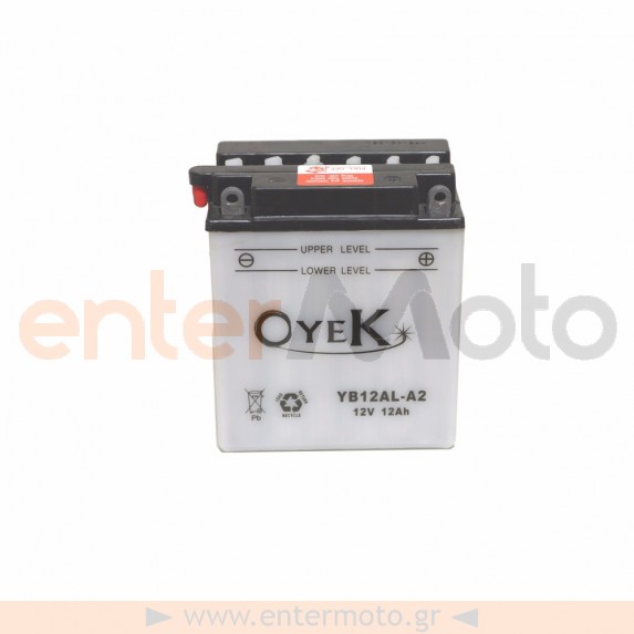 Μπαταρία Μηχανής OYEK YB12AL-A2 12V 12 Ah