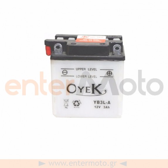 Μπαταρία Μηχανής OYEK YB3L-A 12V 3 Ah