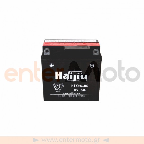 Μπαταρία Μηχανής Haijiu HTX9A-BS / (YTX9A-BS) 12V 9 Ah