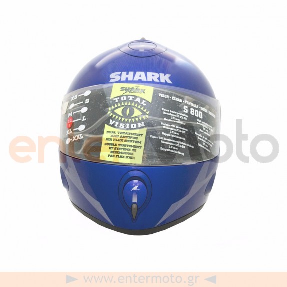 Κράνος μηχανής Shark S800 Fusion Tec Μπλε