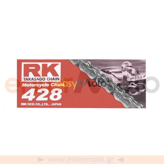 Αλυσίδα κίνησης RK Chain Μαύρη 428 X 138L