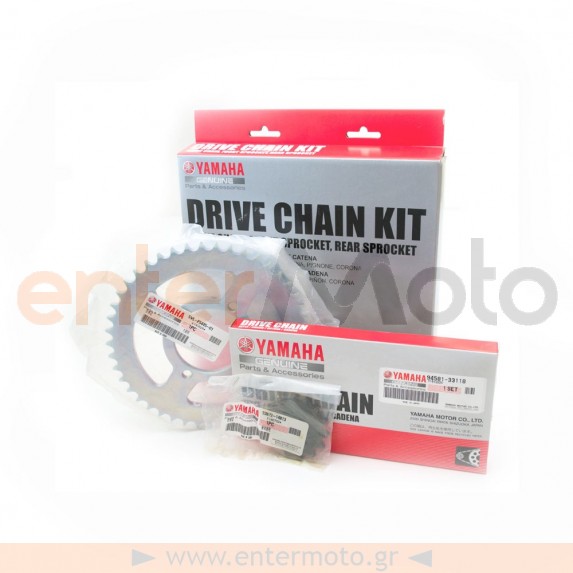 Γνήσιο σετ Γρανάζια & αλυσίδα κίνησης για Yamaha XV 125cc