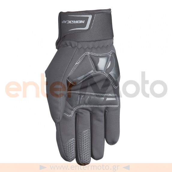 Γάντια μοτοσυκλέτας Nordcap  Softshell Stratos Μαύρο χρώμα