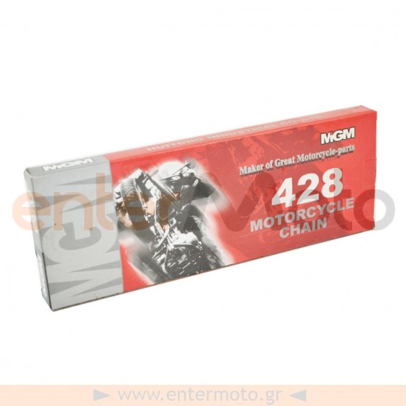 Αλυσίδα κίνησης MGM Μαύρη για Yamaha Crypton X 135cc 428 X 112L