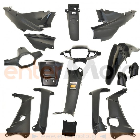 Πλαστικά σετ μαύρο χρώμα για Honda Supra Ινδονησίας