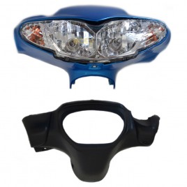 Φανάρι μπροστινό για Yamaha Crypton R 115cc μαζί με καπάκια (Φαναριού/Κοντέρ) Μπλέ χρώμα