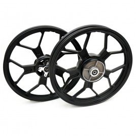Ζάντες αλουμινίου X1R τύπου SP550 Μαύρο ματ για Yamaha Crypton-X 135cc