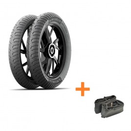 Σετ λάστιχα Michelin City Extra για παπί μαζί με σαμπρέλες Federal (Front 2.50-17 Rear 2.75-17)