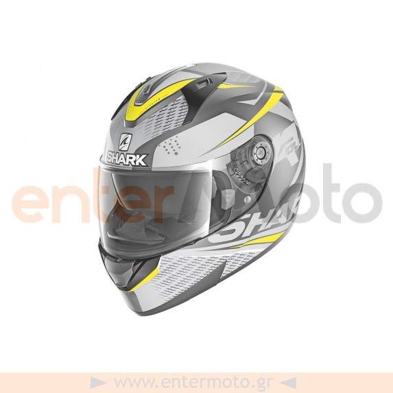 Κράνος μηχανής Shark Ridill 1.2 Stratom mat Anthracite Yellow