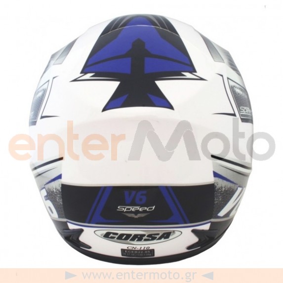 Κράνος μηχανής Corsa CN-110 V6 Speed Blue