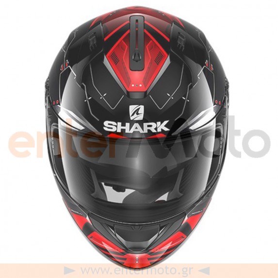 Κράνος μοτοσυκλέτας Shark 1.2 Ridill Mecca Mat Black/Red
