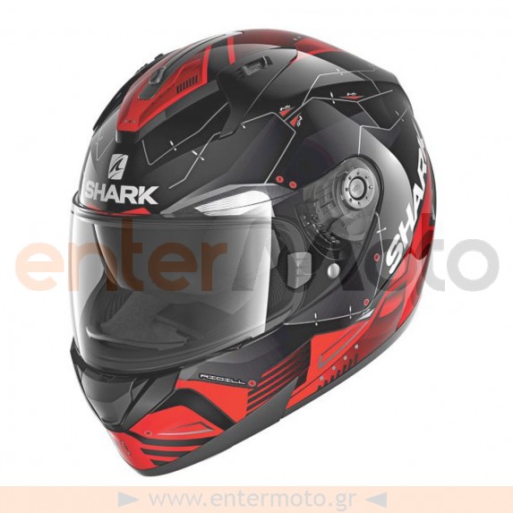 Κράνος μοτοσυκλέτας Shark 1.2 Ridill Mecca Mat Black/Red