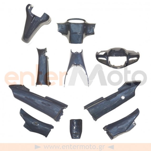 Πλαστικά Σετ (Κουστούμι) μπλέ Χρώμα Για Modenas Kriss 115cc