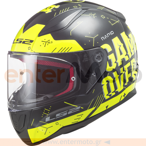 ΚΡΑΝΟΣ LS2 FF353 RAPID PLAYER H-V YELLOW BLACK