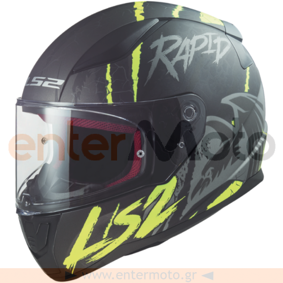 ΚΡΑΝΟΣ LS2 FF353 RAPID RAVEN MATT BLACK SILVER