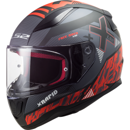  ΚΡΑΝΟΣ LS2 FF353 Rapid Xtreet Matt Black Red