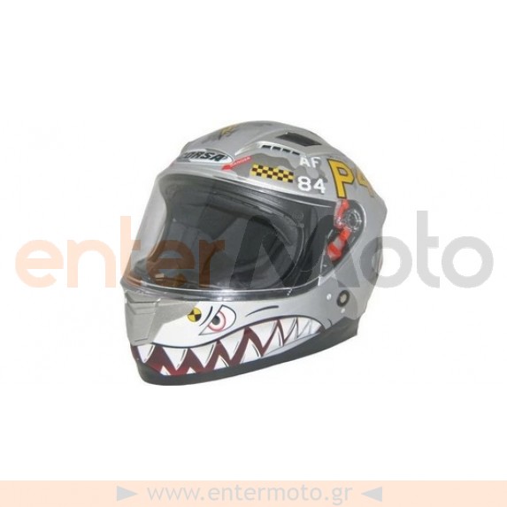 Παιδικό κράνος full face Corsa CN 355 Gray