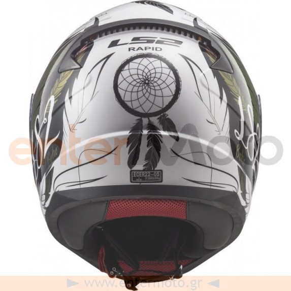 Κράνος LS2 FF353 Rapid Boho White Black Pink