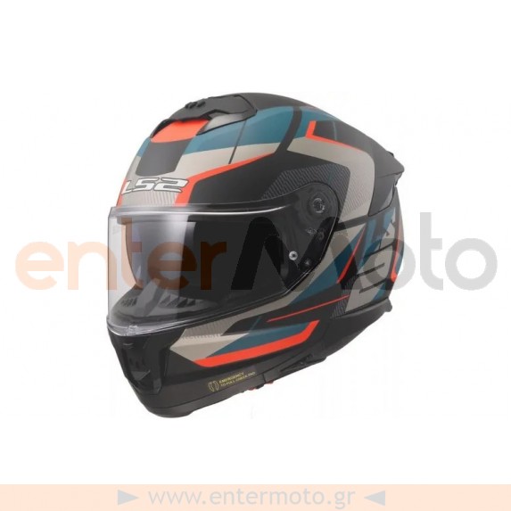 Κράνος LS2 FF808 Stream II Road Matt Black Blue