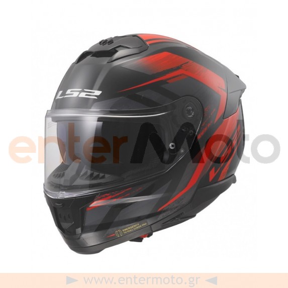 Κράνος LS2 FF808 Stream II Fury Black Red