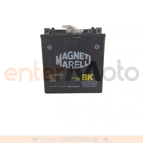 Μπαταρία Μηχανής Magneti Marelli MOTX20CH-BS 12V 18Ah