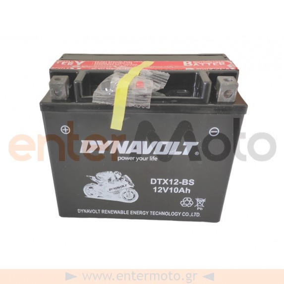 Μπαταρία Μηχανής Dynavolt DTX12-BS 12V 10Ah